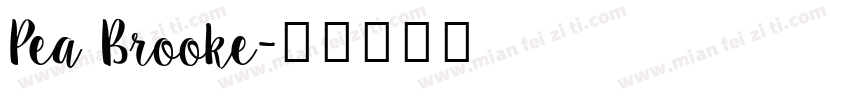 Pea Brooke字体转换